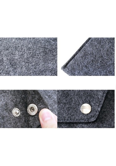 Keçe Tablet Kılıfı Çantası Büyük Kapasiteli Depolama Yumuşak İç Yüzeyli Grafik Çizim Tableti Taşıma Çantası Seyahat Ofisi İçin Diğer