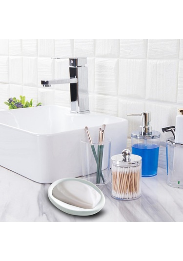 Suntek Otel Tuvalet Banyo Mavi Için Tahliye Deliği Sabunluk Ile