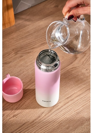 Karaca Candy Çelik Sızdırmaz Termos Pembe 500 Ml Pembe