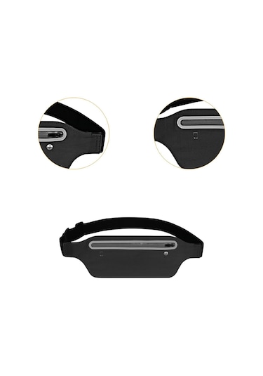 Homyl Bisiklet Açık Için Fitness Egzersiz Kemeri Kadın Siyah Siyah