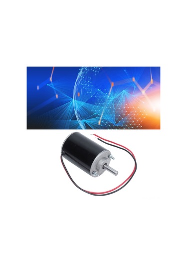 Aubyhe 12v 3500rpm Hızlı Devirli Dç Motoru, Makyinalar İçin 26mm Mil, Saat/yön Tersine Çalışma, Hız Ayarlı, Düşük Gürültü