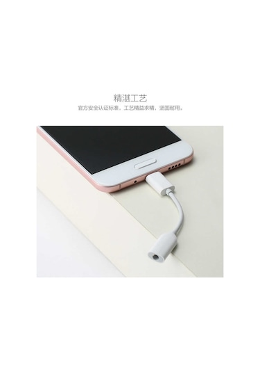 Zte Axon 9 Pro Type C To 3.5Mm Kulaklık Çevirici Dönüştürücü