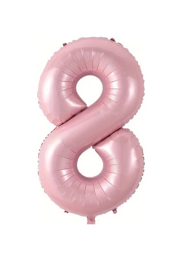 Beysüs Pembe 8 Rakam Folyo Balon 80 Cm Pembe