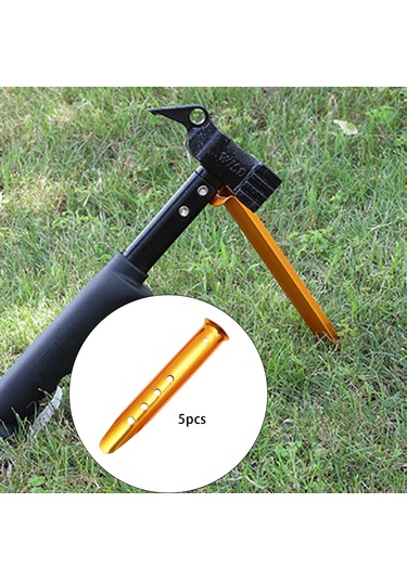 Suntek 5 Adet Taşınabilir Çadır Stakes Mandal Sarı-23cm Sarı 23cm Sarı