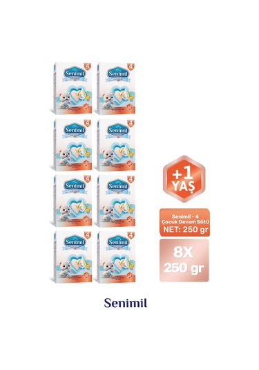 Senımıl 4 Çocuk Devam Sütü 250 G 8 Adet