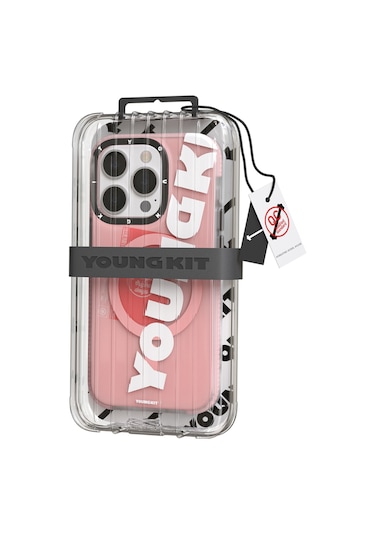 iPhone 13 Pro Max Uyumlu Kılıf Magsafe Şarj Özellikli Youngkit Binfen Serisi Yazı Temalı Kapak