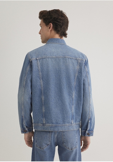 Mavi - Drake Classic Denim Puslu Indigo Mavi Jean Ceket 010143-89136 Koyu Mavi