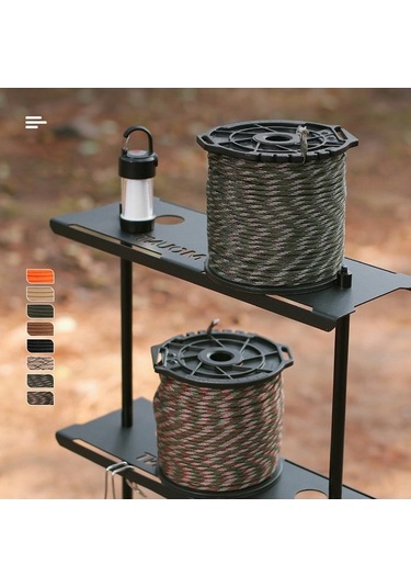 Pazly Teknik Dayanıklı 9 İplikli 4mm Dış Mekan İpi - 100m Çok Renkli, Kurutma, Bağlama, Çadır İpi Çok Renkli