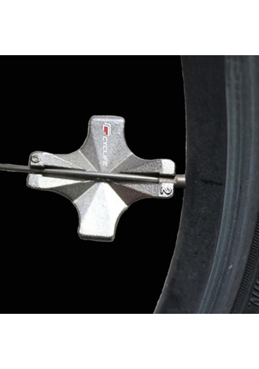 Jeemson 2 Adet Bisiklet Jant Anahtarı - 4 Farklı Boyutlu 3.2mm-3.9mm Dayanıklı Çelik Tamir Aracı Çok Renkli