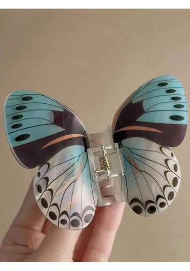 Symbol Kelebek Canlı Saç Tokası 230890014 Açık Mavi