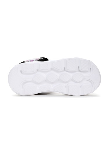 Kuruza Günlük Işıklı Cırtlı Kız Çocuk Sandalet Ayakkabı Siyah