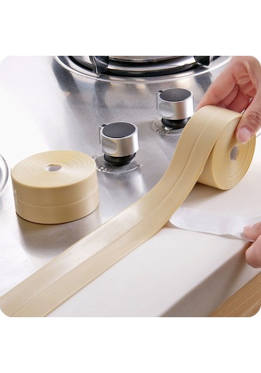 Wezone Ev Fıkırnakları İçin Preventif Muhafaza Bandı - Nem Ve Çürüme Engeli, Su Geçirmez, 3.2m X 2.2cm Kahverengi Gümüş