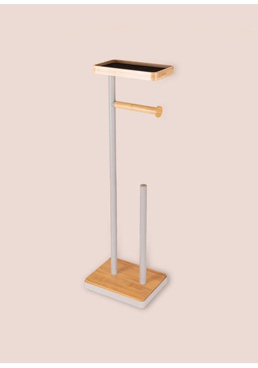 The Mia Tepsili Tuvalet Kağıdı Standı Gri Glv0758 Gri