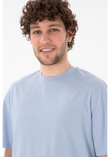 U.S. Polo Assn. Erkek Long Fit Bisiklet Yaka Açık Mavi Basic Tişört 50305988-VR003 U.S. Polo Assn. Erkek Long Fit Bisiklet Yaka Açık Mavi Basic Tişört 50305988-VR003