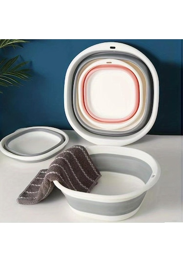 Pembe 1 Adet, Ev, Yurt Ve Dış Mekan Kullanımı İçin Taşınabilir Katlanır Lavabo - Ayakları V Yıkamak İçin Lavabo & Evyeler 56671522