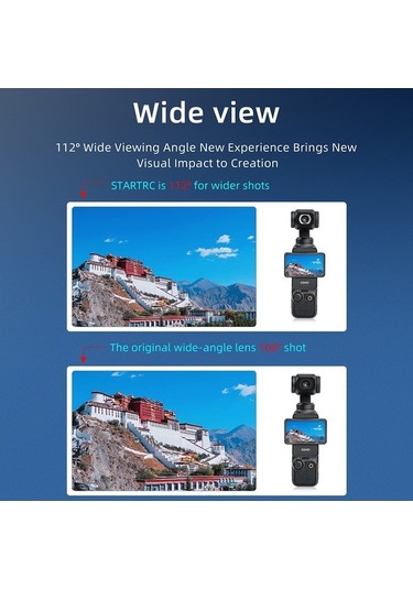 Bloomnest Startrc 1133707 Djı Osmo Pocket 3 Kamera Geniş Açı Lens Optik Cam Aksesuarı Altın