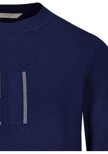 Hatemoğlu İndigo Regular Fit Yarım Balıkçı Yaka Kazak 2982369 Indigo