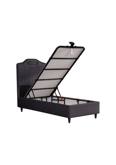 Kilim Mobilya Royal Lux Sandıklı Baza Antrasit Başlik Ve Yatak Dahil Değildir 090x190