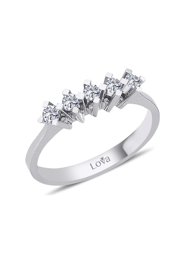 Lova G Renk 0,23 Karat Pırlanta Beştaş Yüzük - 1070085