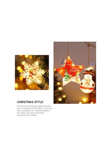 6 İn 1 Led Noel Kolye Dize Işıklar Usb Tatil Dekorasyon Işık Diğer