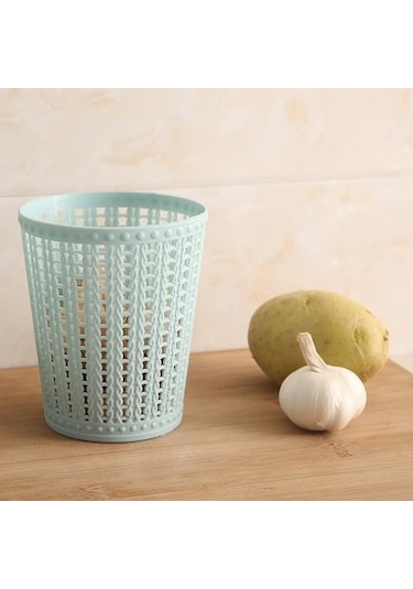 Yeşil Masaüstü Mini Içi Boş Çöp Kutusu Çöp Sepeti Mutfak Oturma Odası Yatak Odası Çöp Kovası