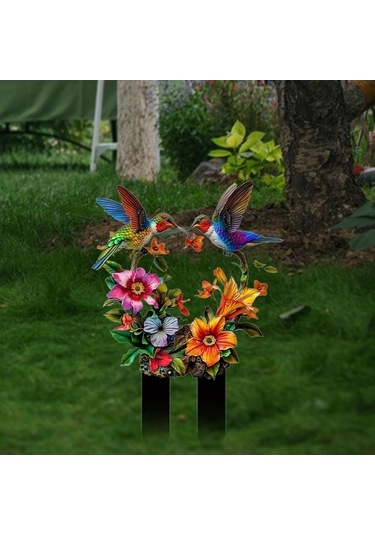 Pazly Kuşlar Homyl Hayvan Düz Dekoratif Çiçek Bahis Bahçe 2d Ga