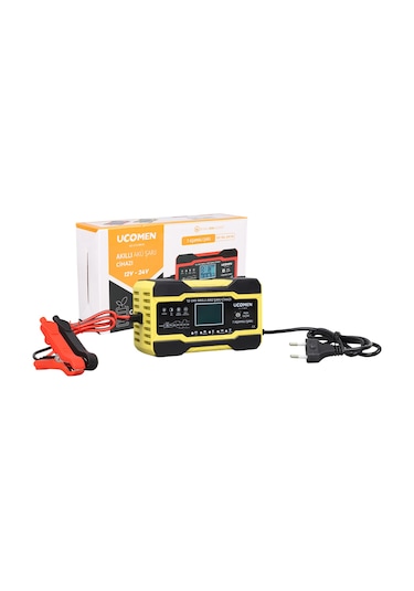 Ucomen Uc-c121001a Sarı 12/24 Volt Max 10 Amper Led Göstergeli Ak