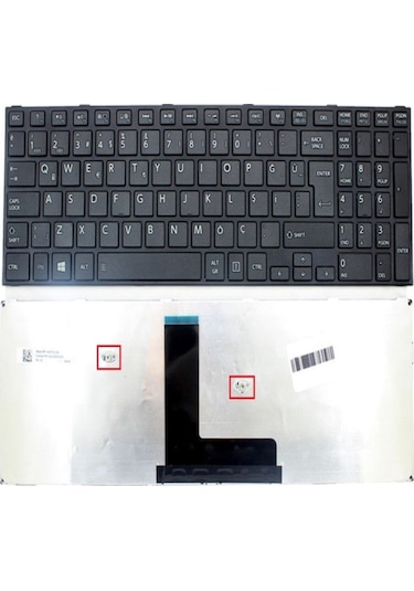 Toshiba Satellite Pro R50-b-16m Notebook Klavyesi, Laptop Tuş Takımı Siyah Tr