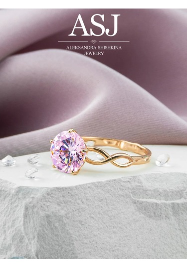 Asj 925 Ayar Gümüş Taşlı Altın Yüzük Nişan Parmağı 211823880 Gri