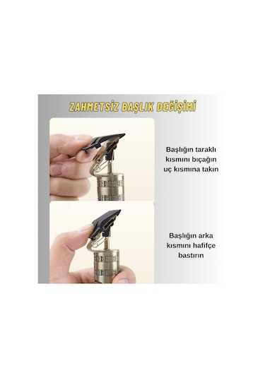 Metal Gövdeli Sıfır Kesim Şarjlı Tıraş Makinesi