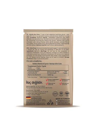 Bentonite 10000 Mg 30 Sachets