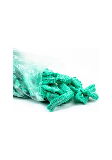 Submed Tek Kullanımlık Yeşil Bone 100 Çok Renkli