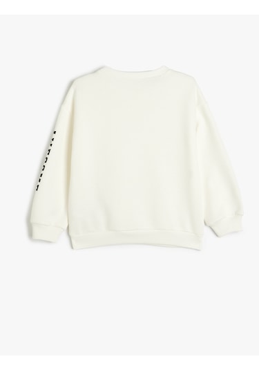 Koton Tweety Sweatshirt Lisanslı Bisiklet Yaka Uzun Kollu Ekru 5wkg10585ak Ekru