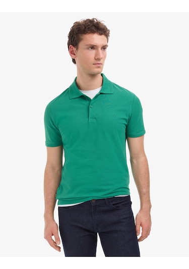 Pierre Cardin Erkek Yeşil Tişört Basic 50325323-vr054