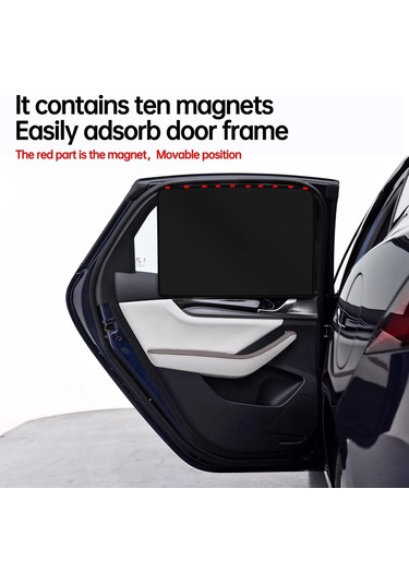 Maiyame Araç Pencere Manyetik Gölgelik Seti: Tam Gölgeleme & Uv Koruma, 4 Adet Sürücü+yardımcı+2 Arka , Evrensel Kullanım, Gizlilik Sağlar