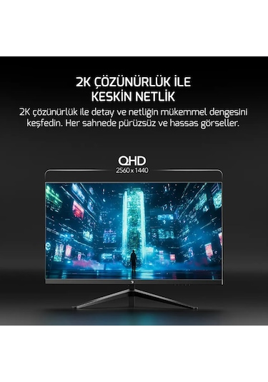 GamePower Sonic T80 27" 0.5 MS 180 Hz QHD 2K Fast IPS LED Monitör