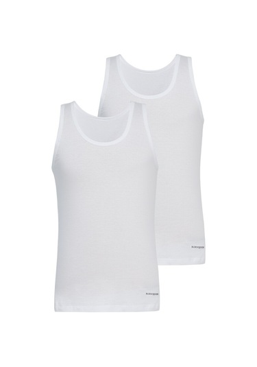 Blackspade Erkek Atlet 2li Paket Loose Fit 9225 - Beyaz
