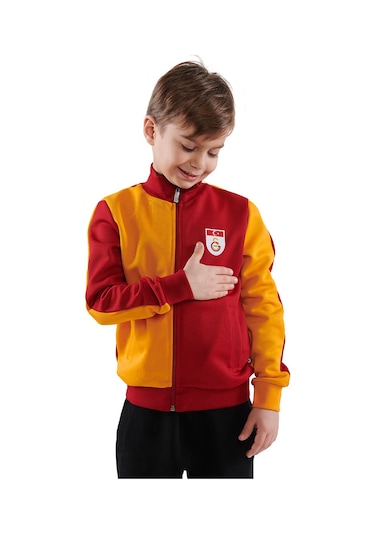 Galatasaray Metin Oktay Çocuk Ceket C88102 Sarı - Kırmızı