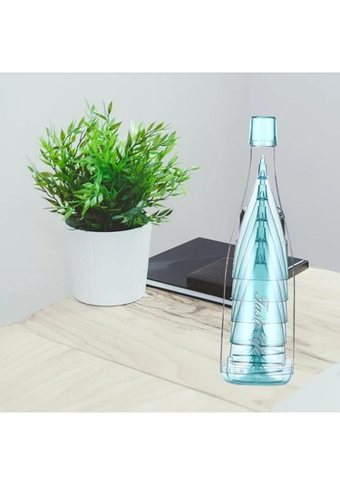 Homyl 5 Adet Şampanya Bardakları Yaratıcı Bira İçecek Mavi Mavi