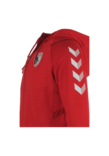 23/24 Hummel Samsunspor Kamp Kapşonlu Eşofman Tek Üst Kırmızı