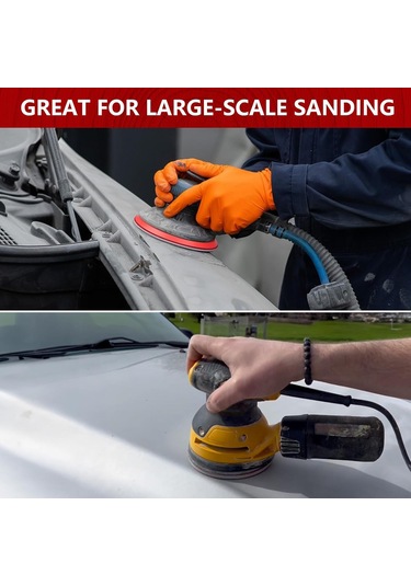 Symbee 18 Adet 5 İnç Yuvarlak Tepsi Yumuşak Fırça Zımpara Diskleri, Otomotiv Ahşap İşleme İçin Islak/kuru Kullanıma Uygun Zımparalar