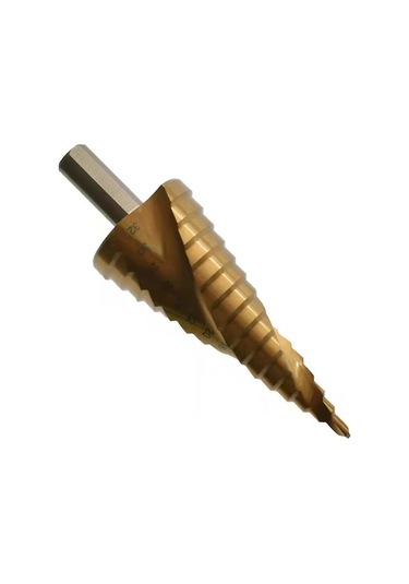 Pazly Titanyum Kaplama Spiral Kademeli Matkap Ucu Seti - Ahşap Ve Metal Delme, 3 Adet, Yüksek Hızlı Çelik