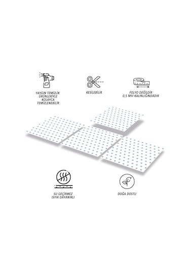 Kendinden Yapışkanlı Yonca Desenli Pvc Karo 30x30 Cm 33 Adet 3m2