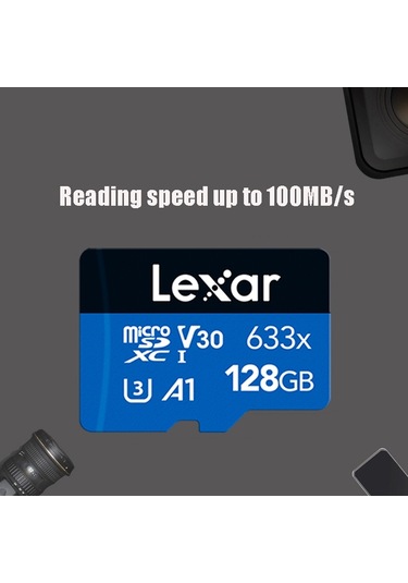 Sones Lexar 633x 128gb Yüksek Hızlı Sürüş Kaydedici Özel Tf Kartlı Cep Telefonu Hafıza Kartı