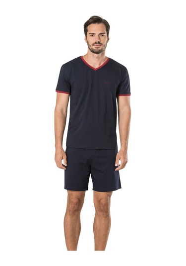 Pierre Cardin 5595 Erkek Çeyizlik 5'li Rob Pijama Takım-lacivert Lacivert