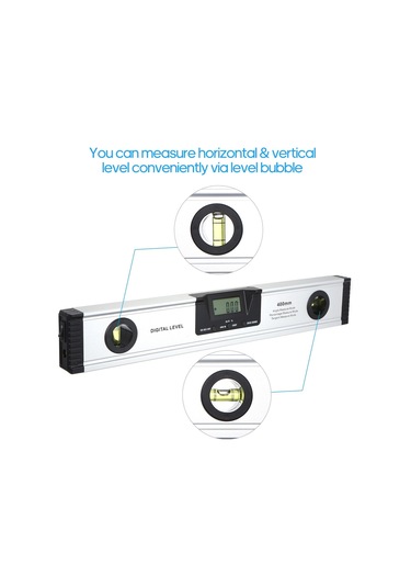 Ccgloball 400mm Dijital Lazer Marangozluk Için Seviye Açı Ölçer