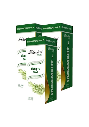 Hekimhan Bitkisel Biberiye Yağı 3 x 20 ML