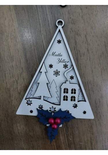 Lavanta Tasarım Yeni Yıl Süsü Ağaç Süsleri Çam Ağacı Beyaz