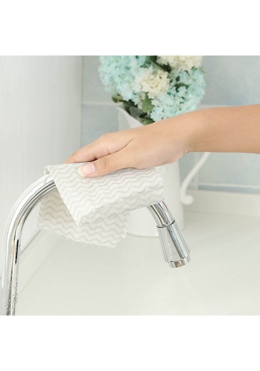 Ranyeek Ev Temizlik Bezi: Tek Kullandım Atılan, Yağ Tutmayan, Suyu Emici, Mutfak Ve Restoran Uygun, Gri Renkli Non-woven Mop