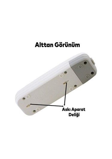 3'lü Grup Priz Topraklı Klemensli Kablosuz